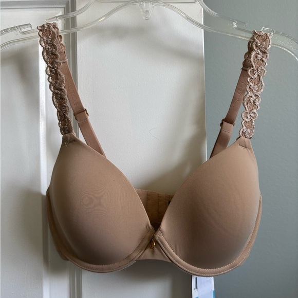 NWT Natori Women's Pure Luxe Custom Coverage Contour, cafe - Picture 4 of 5
